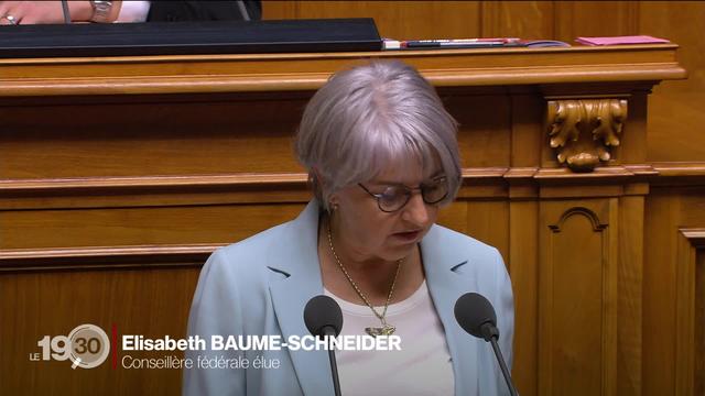Elisabeth Baume-Schneider entre dans l'histoire, 10e femme élue au Conseil fédéral et la première à représenter le Jura
