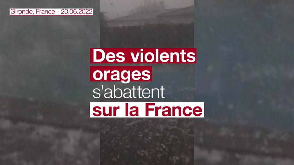 Le sud-ouest de la France ravagé par la grêle