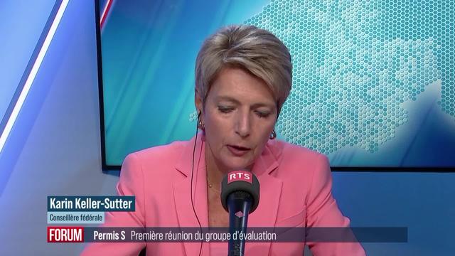 La Confédération se penche sur l'avenir permis S: interview de Karin Keller-Sutter