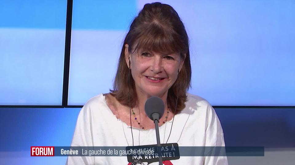 La gauche genevoise tente de trouver un terrain d'entente: interview de Françoise Nyffeler