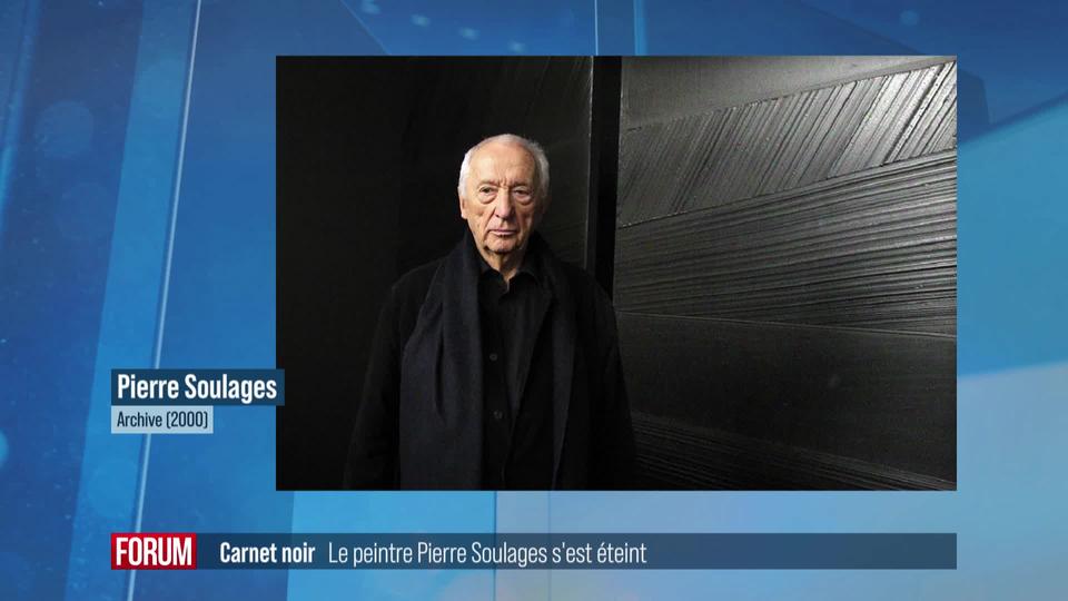 Le peintre Pierre Soulages s'est éteint à 102 ans