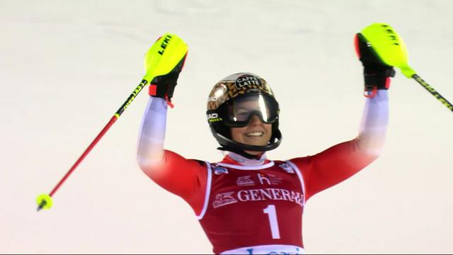 Levi (FIN), slalom dames, 2e manche: Wendy Holdener (SUI)