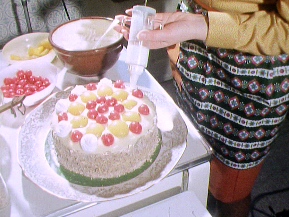 Tourte aux fruits à la crème