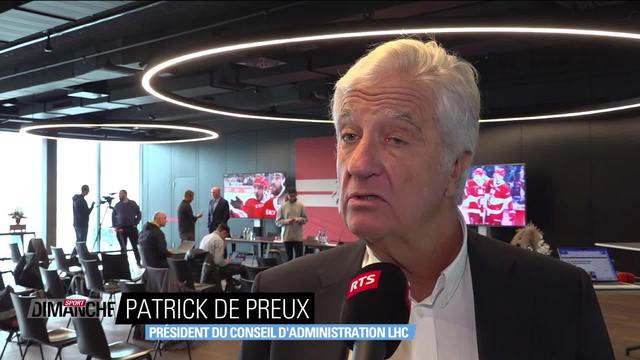 Hockey sur glace - Lausanne HC : Interview de Patrick de Preux, président du conseil d'administration du LHC