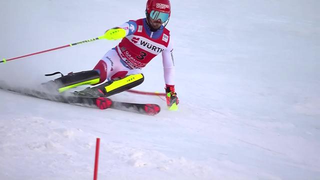Garmisch (GER), slalom messieurs, 1re manche: Loïc Meillard (SUI)