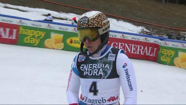 Zagreb (CRO), slalom dames, 1re manche: un bon 3e chrono pour W. Holdener (SUI)