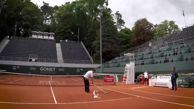 Dans les coulisses du Geneva Open de tennis, dans le cadre idyllique du Parc des Eaux-Vives