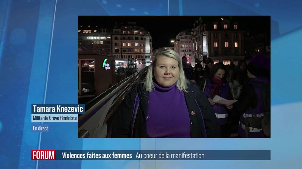 Au cœur de la manifestation contre les violences faites aux femmes: interview de Tamara Knezevic