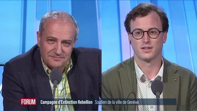 Genève soutient une campagne d’affichage d’Extinction Rebellion: débat entre Alfonso Gomez et Maxime Provini (vidéo)