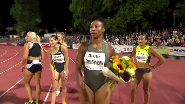 Bellinzone, 100m haies dames: Camacho-Quinn (PUR) termine à la 1re place, Kambundji (SUI) 5e et Zbären (SUI) 6e