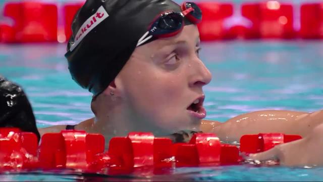 Budapest (HUN), 400m nage libre dames: record de la compétition pour Ledecky (USA)