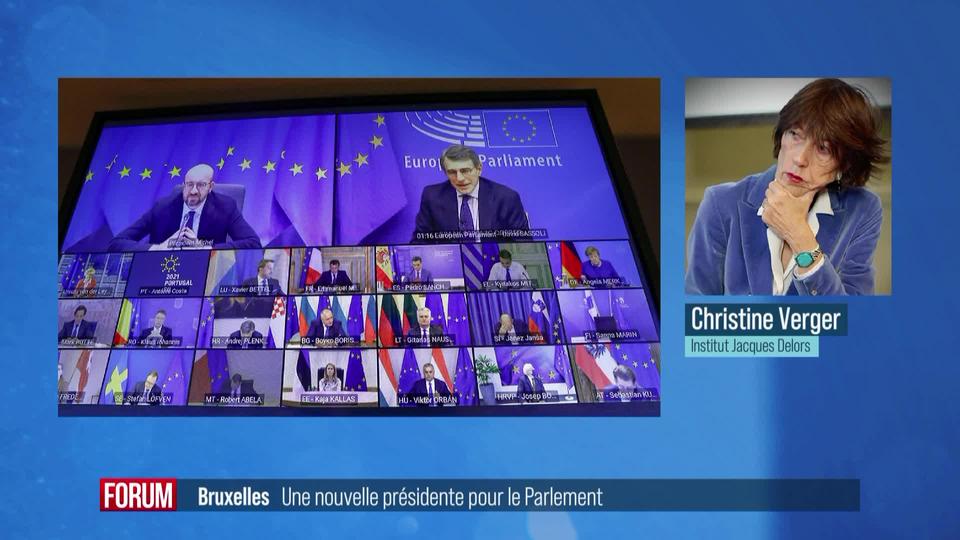 Election d'une nouvelle présidente du Parlement européen: interview de Christine Verger