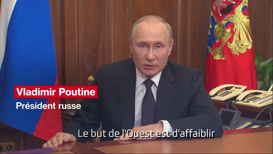 L'Occident essaie de "détruire" la Russie, accuse Poutine