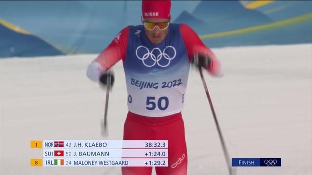 Ski nordique, 15km classique messieurs: meilleur Suisse, Jonas Baumann (SUI) termine au 16e rang