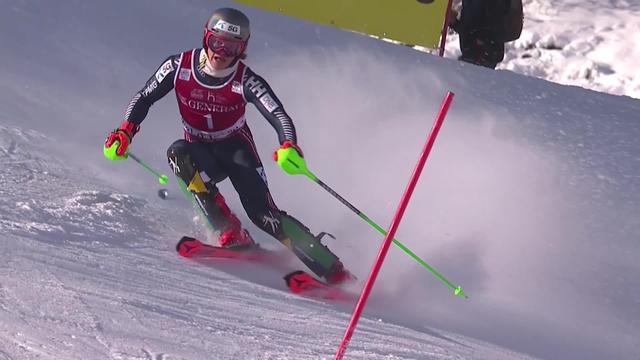 Val d'Isère (FRA), Slalom messieurs, 2e manche: Lucas Braathen (NOR) s'impose