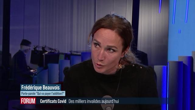 Certificats Covid invalides: interview de Frédérique Beauvois