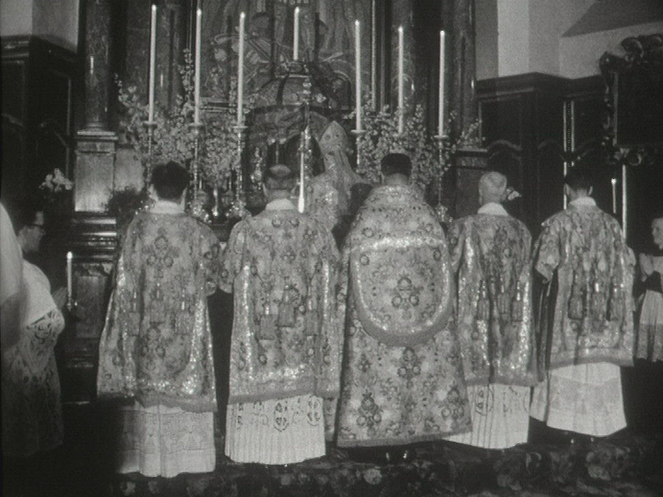 Célébration de la messe en 1959