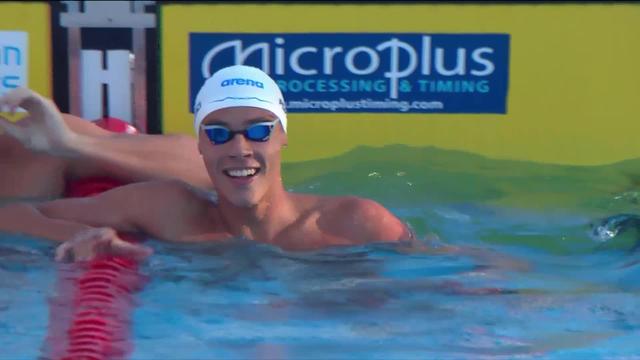 Rome (ITA), 100m nage libre, finale messieurs: le Roumain Popovici bat le record du monde en 46.86 à seulement 17 ans !