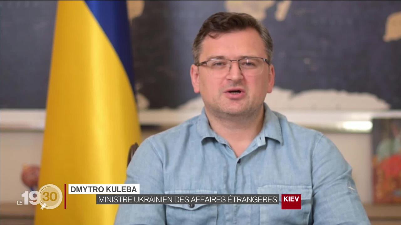Dmytro Kuleba, le ministre ukrainien des Affaires étrangères réagit à la conférence de Lugano