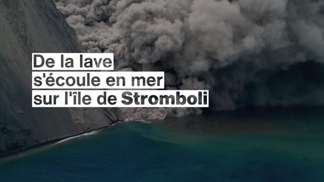 Le volcan italien Stromboli entre en éruption