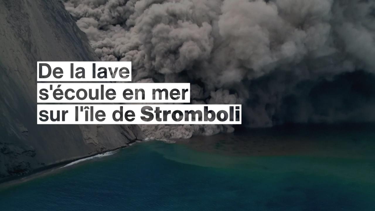 Le volcan italien Stromboli entre en éruption