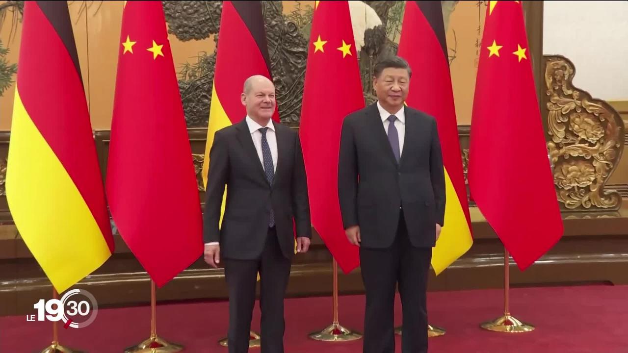 La visite à Pékin du chancelier allemand provoque de nombreuses critiques de la part de ses alliés européens