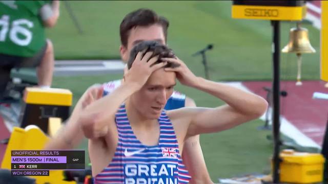 Eugene (USA), finale 1500m messieurs: Wightman (GBR) crée la surprise et fait tomber Ingebrigtsen (NOR)