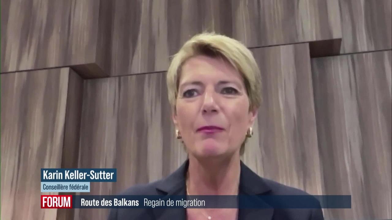 Un sommet à Sarajevo pour la gestion de flux de migration des Balkans; interview de Karin Keller-Sutter