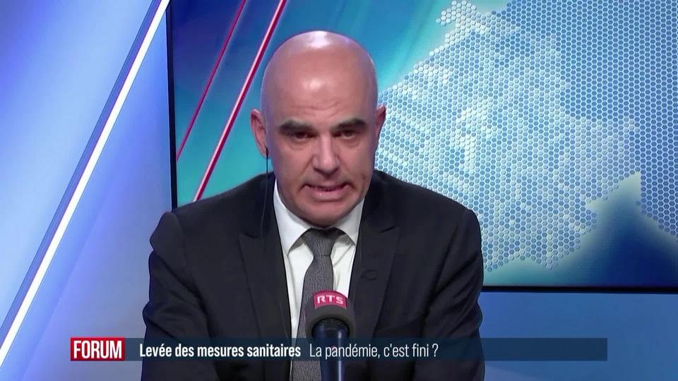 Les dernières mesures sanitaires tombent vendredi: interview d'Alain Berset