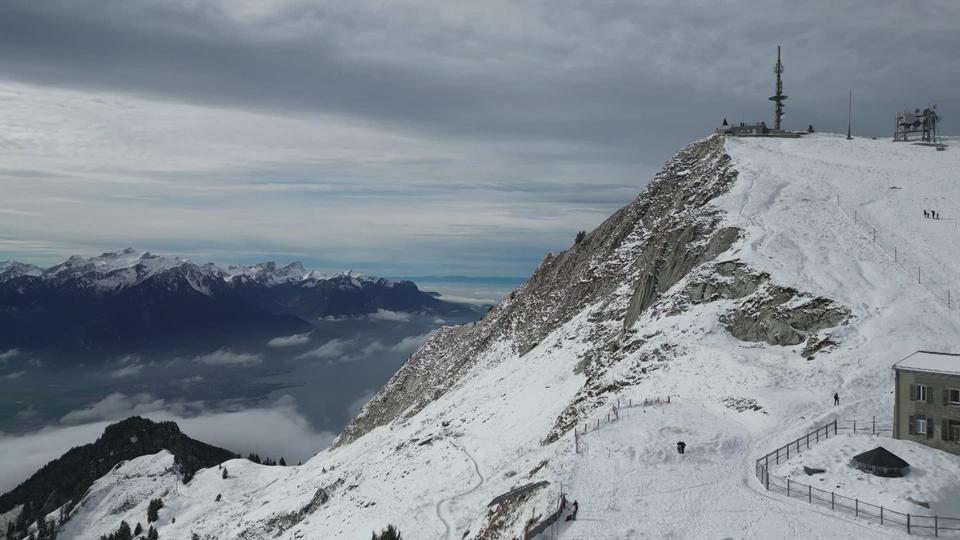 Des premières neiges aux Rochers-de-Naye