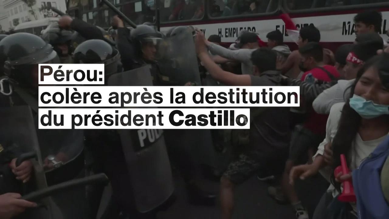 Au Pérou, la colère après la destitution du président Castillo