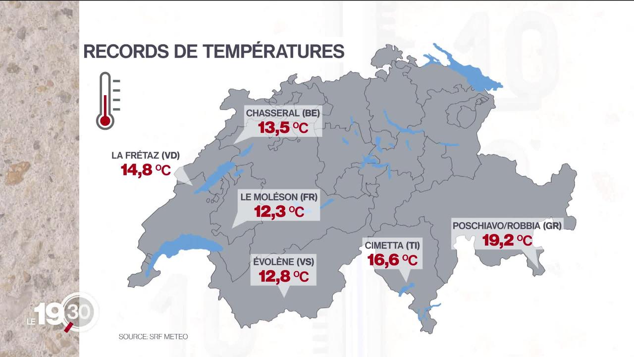 Nouveaux records de température dans une dizaine de stations de mesure en Suisse