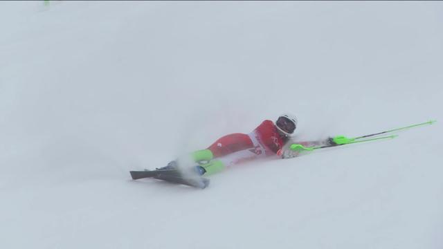 Combiné dames, slalom: c'est une chute pour Priska Nufer (SUI)