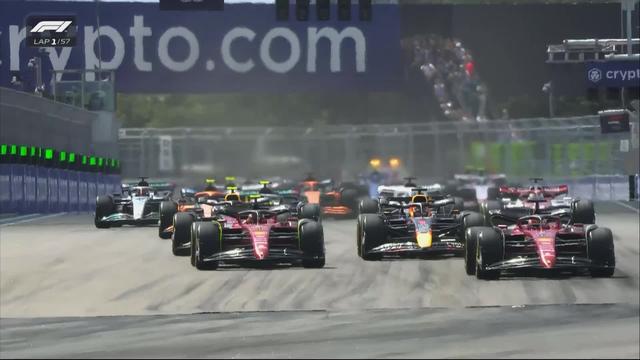 GP de Miami (#5): victoire de Verstappen (NED) devant Leclerc (MON) 2e et Sainz (ESP) 3e