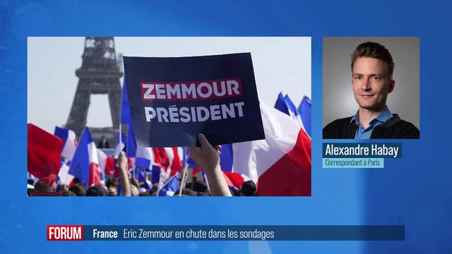 Eric Zemmour recule dans les sondages avant les élections présidentielles françaises: interview d’Etienne Girard (vidéo)