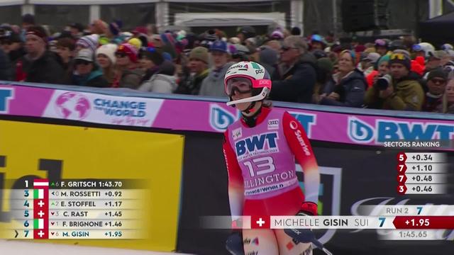 Killington (USA), Slalom dames, 2e manche: le passage de Michelle Gisin (SUI)