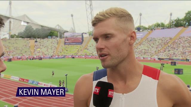 Athlétisme, décathlon : le champion du monde Kevin Mayer (FRA) à l’interview après son abandon