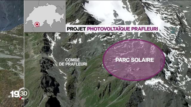 Un parc photovoltaïque de haute altitude est prévu près du Barrage de la Grande Dixence pour produire de l'électricité en hiver