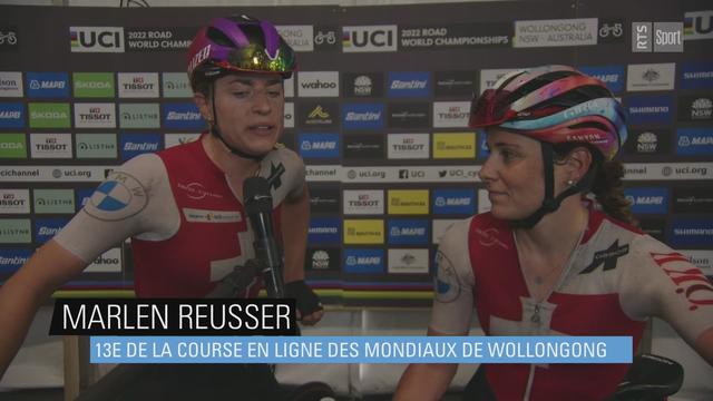 Cyclisme - Mondiaux: Marlen Reusser (13e) et Elise Chabbey (9e) à l'interview après la course en ligne