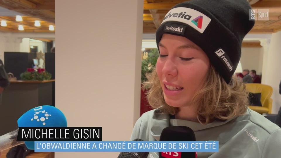 Ski alpin: Michelle Gisin peine à s'adapter à son nouveau matériel