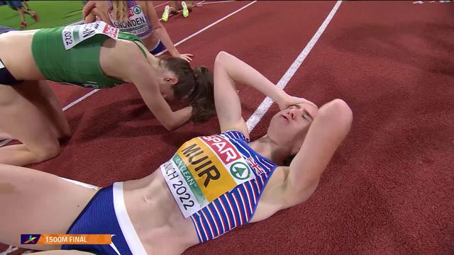 Athlétisme, 1500m dames, finale: Laura Muir (GBR) conserve sa main mise sur le 1500m européen