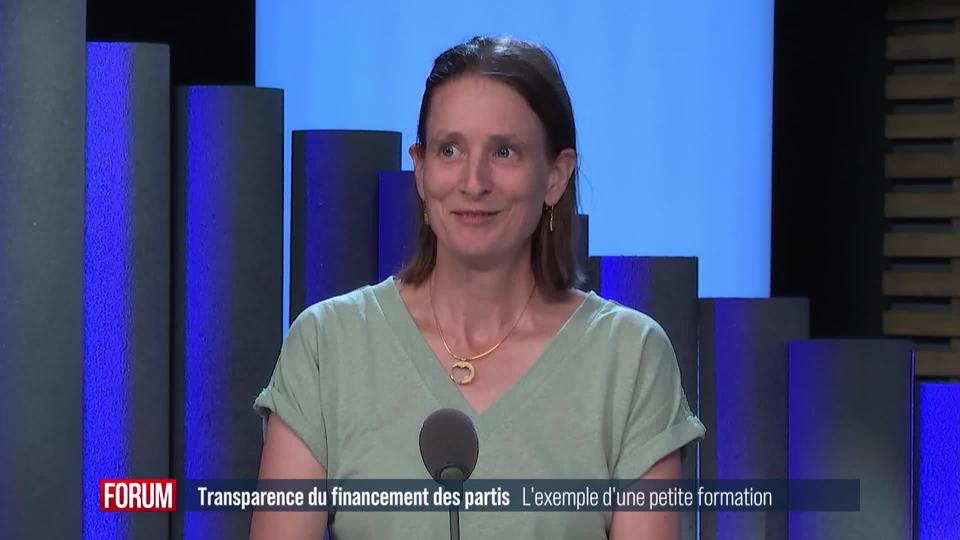 Place à la transparence dans le financement de la politique fédérale: interview de Céline Weber