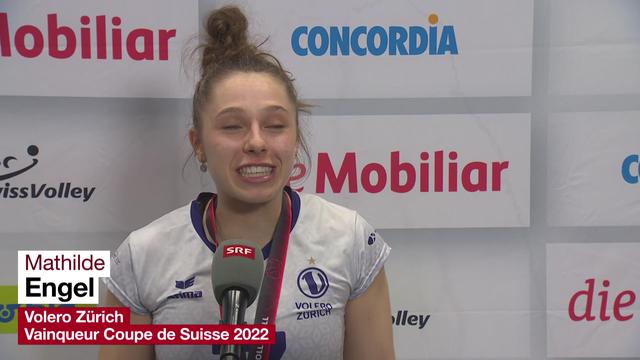 Volleyball, Coupe de Suisse: "On a la médaille, c'est tout ce qu'on voulait" (Mathilde Engel)