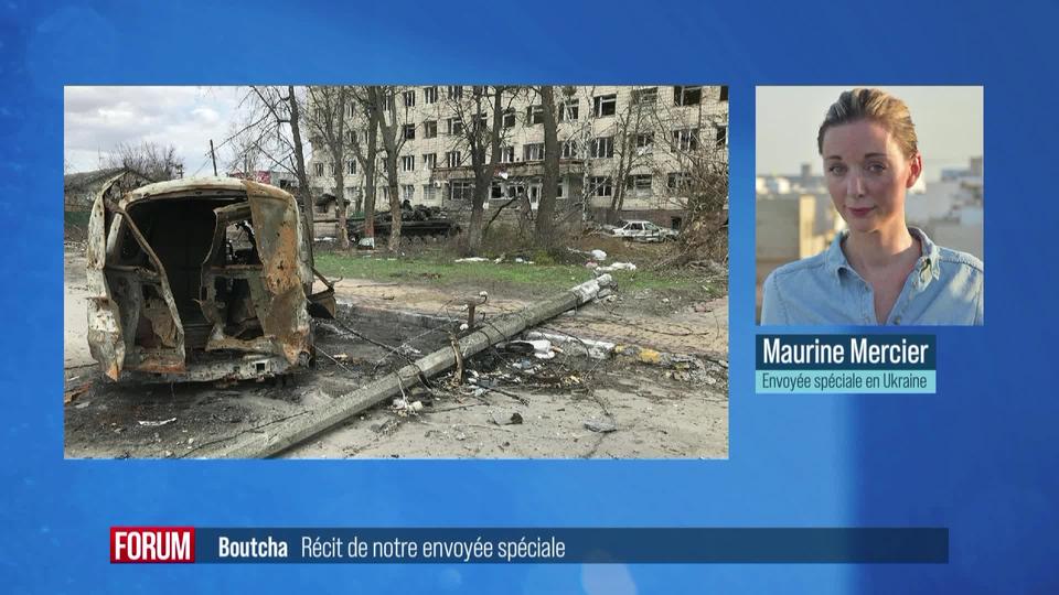 Dans les décombres de la ville de Boutcha en Ukraine