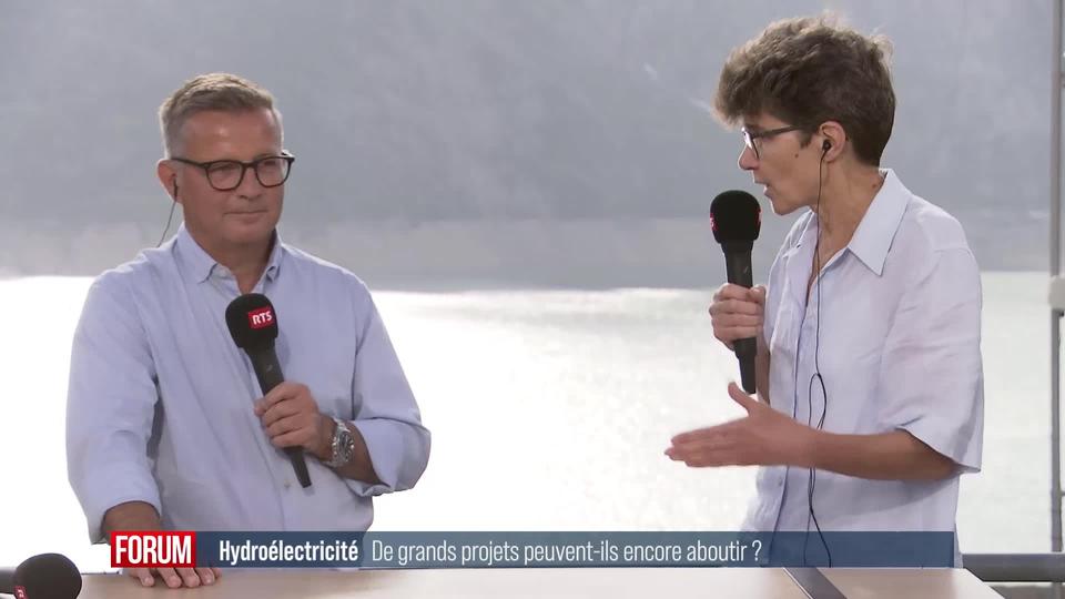 Hydroélectricité: les grands projets peuvent-ils encore aboutir? Débat entre Michael Frank et Stella Jegher (vidéo)