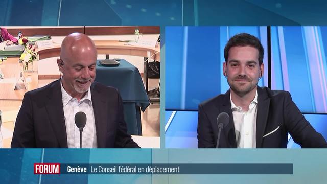 Le Conseil fédéral en déplacement à Genève