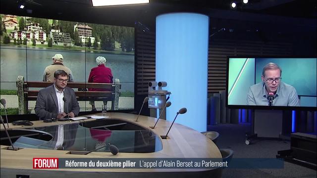 Alain Berset lance un appel au Parlement pour réformer le deuxième pilier (vidéo)