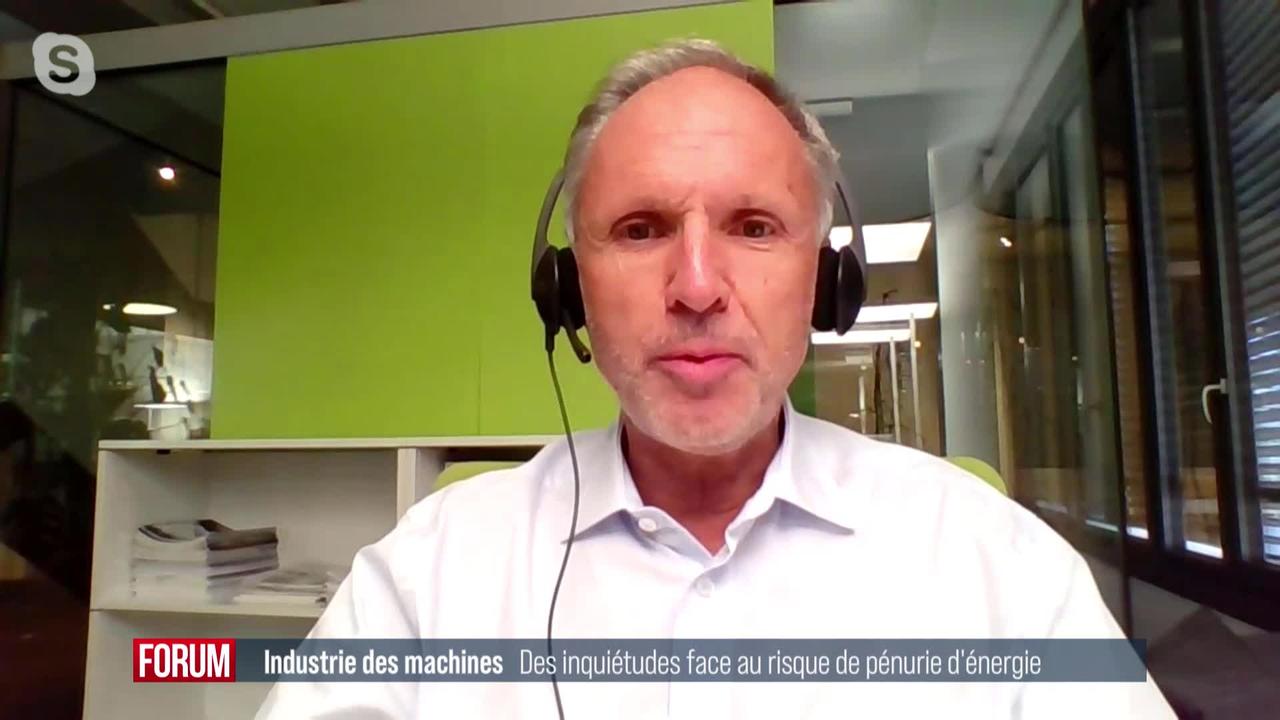 Inquiétudes de l’industrie des machines face au risque de pénurie d'énergie: interview de Philippe Cordonnier