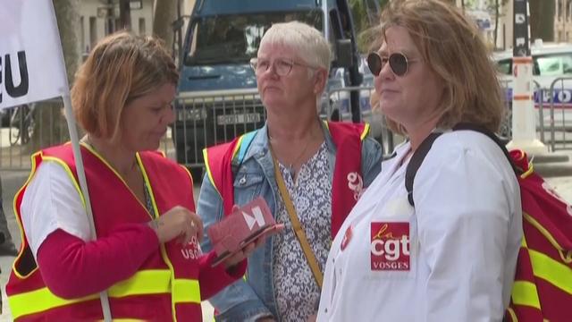 Manifestation devant le ministère de la Santé, à Paris