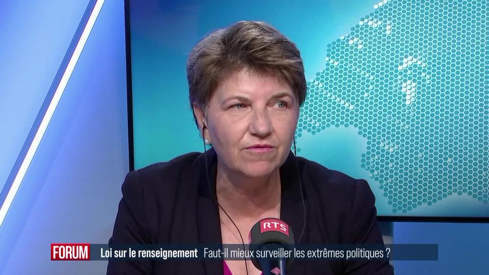 Le Conseil fédéral veut réviser la loi sur le renseignement: interview de Viola Amherd